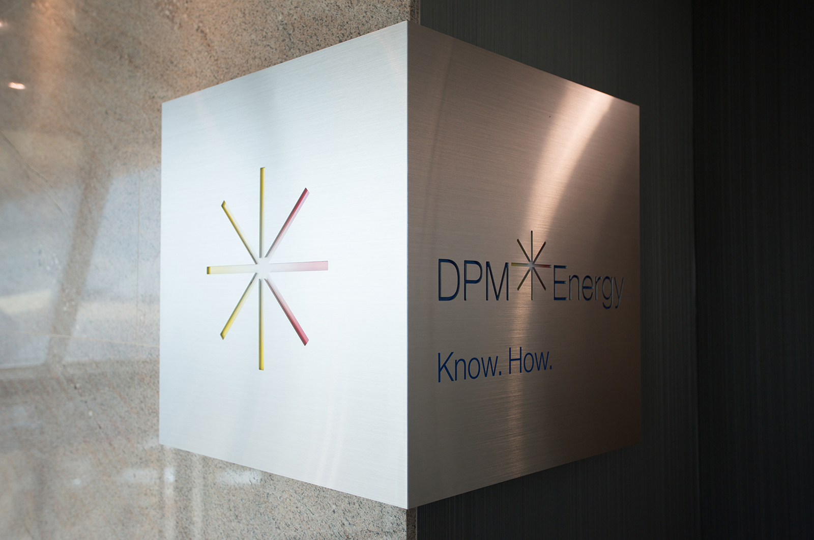 DPM Energy Office Entrance Signage