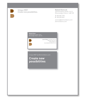 Belmont Doors Stationery
